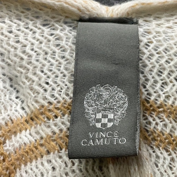 Vince Camuto Poncho Wrap (scarf) One Size Brown/Cream/ivory - Picture 3 of 4